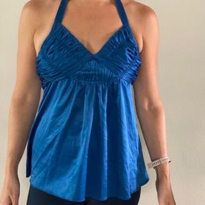 The Limited royal blue halter top